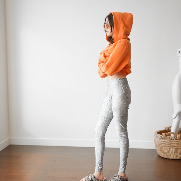 TEREZ Star Leggings, Heather Grey, Silver, Size X-Small - Picture 4 of 10